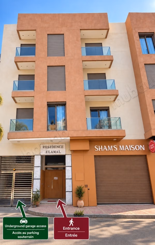 Beautiful 2 Bedroom Apartment for Long Term Rent in Guéliz – Victor Hugo