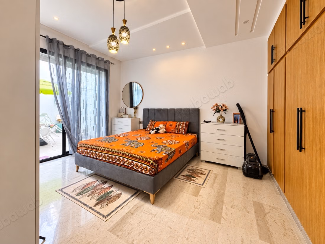 Appartement en vente à Hammamet Nord. Surface de 130 m². Meublé