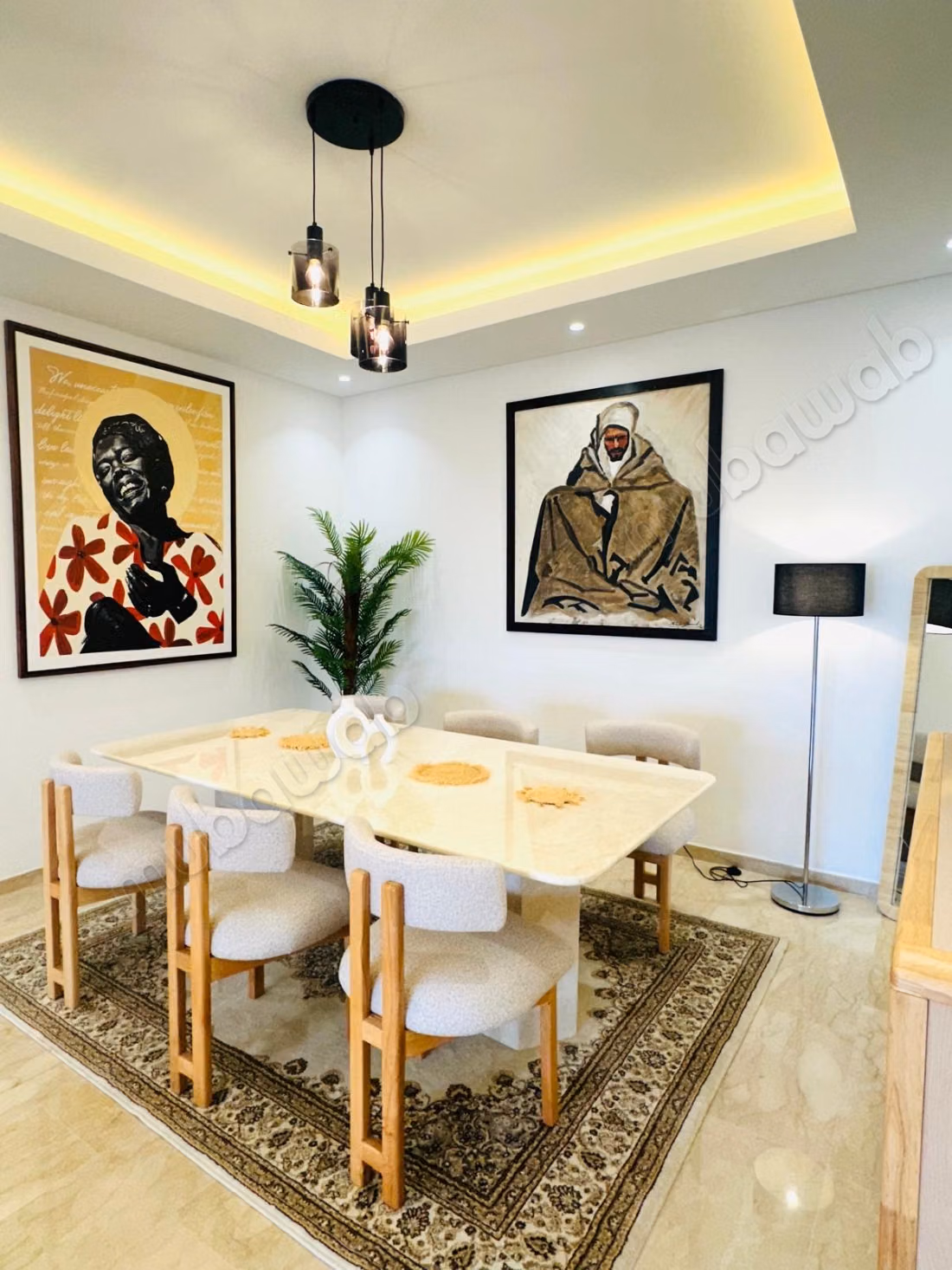 Appartement en location casa Anfa. CFC Superficie 125 m². Meublé