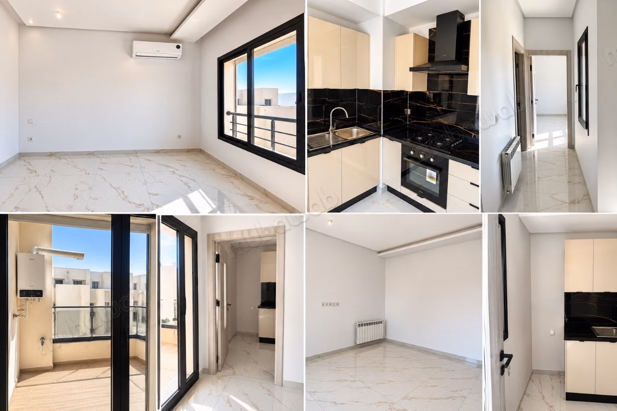 Bel appartement en location à Cité Ennasr 2. 
Superficie 55 m². 
Terrasse et ascenseur