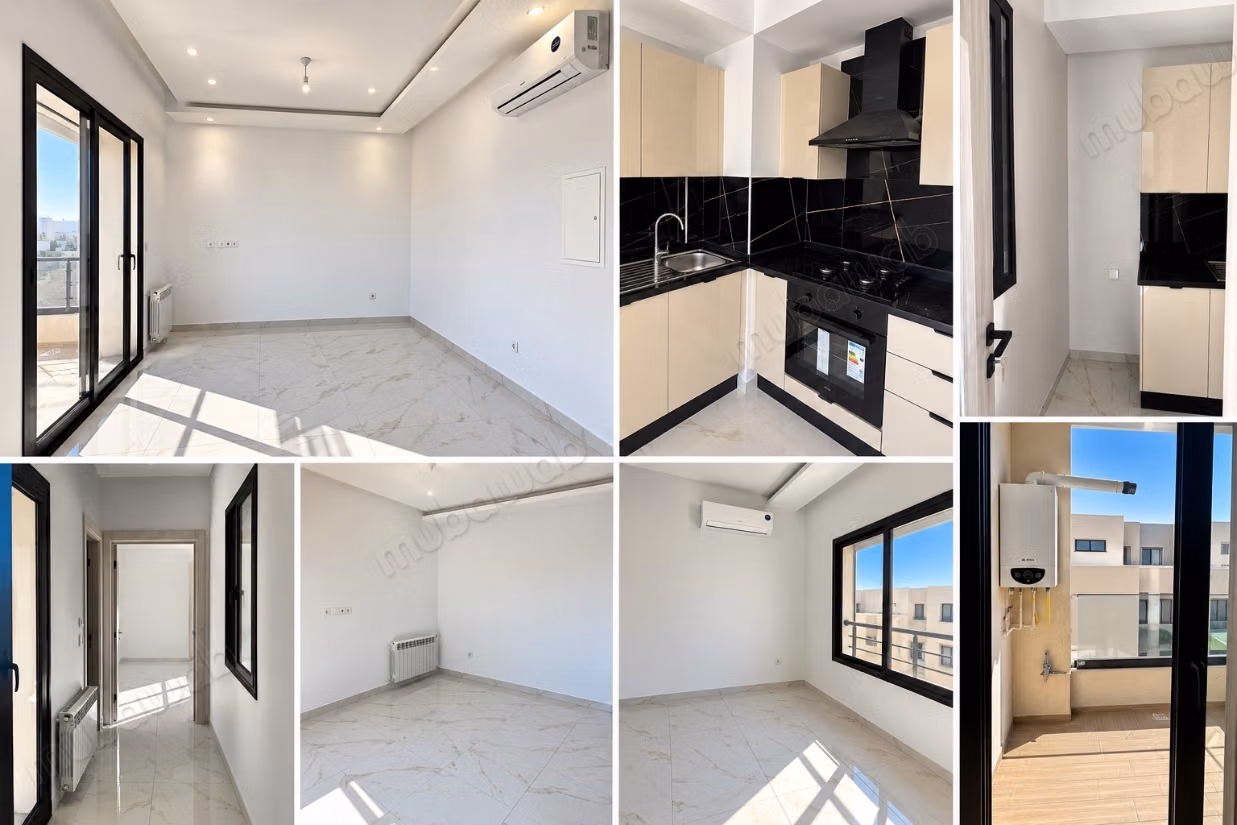 Bel appartement en location à Cité Ennasr 2. 
Superficie 55 m². 
Terrasse et ascenseur