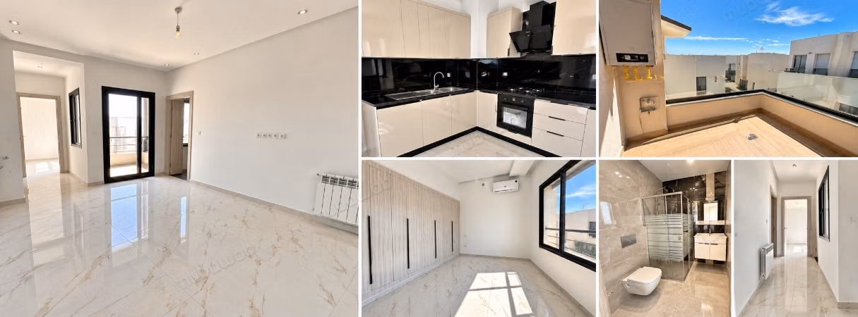 Bel appartement en location à Cité Ennasr 2. 
Superficie 55 m². 
Terrasse et ascenseur