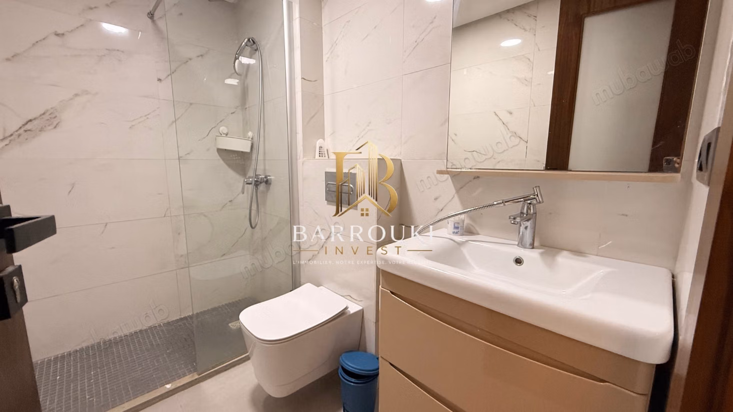 Furnished apartment 92 m² for sale on the waterfront in Dar Bouazza