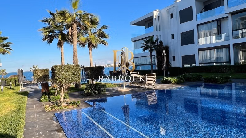 Furnished apartment 92 m² for sale on the waterfront in Dar Bouazza