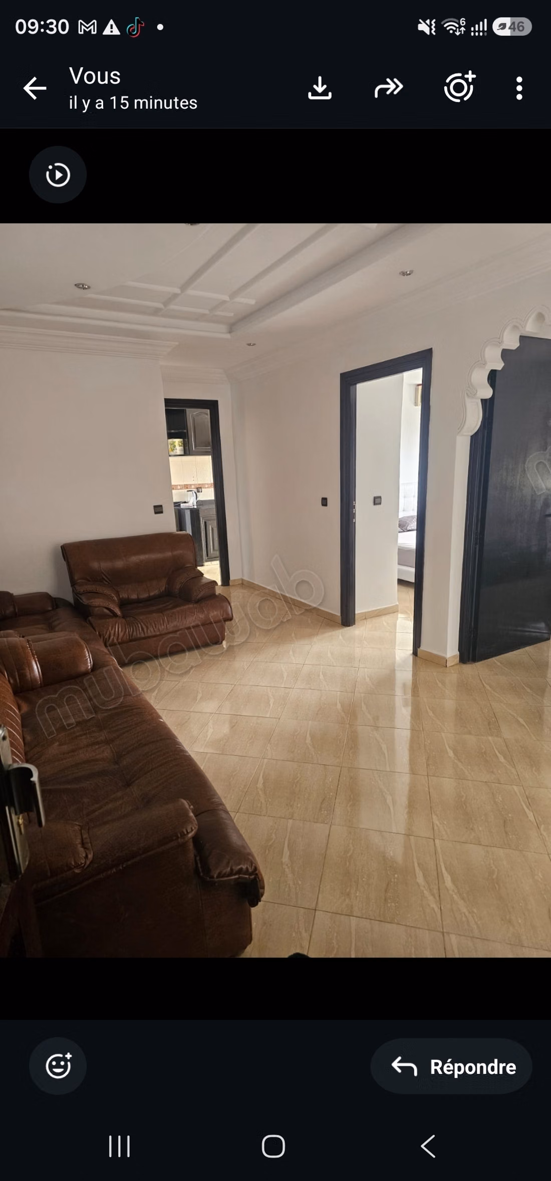 Superb apartment for rent in Harhoura. 2 bedrooms. Furnished