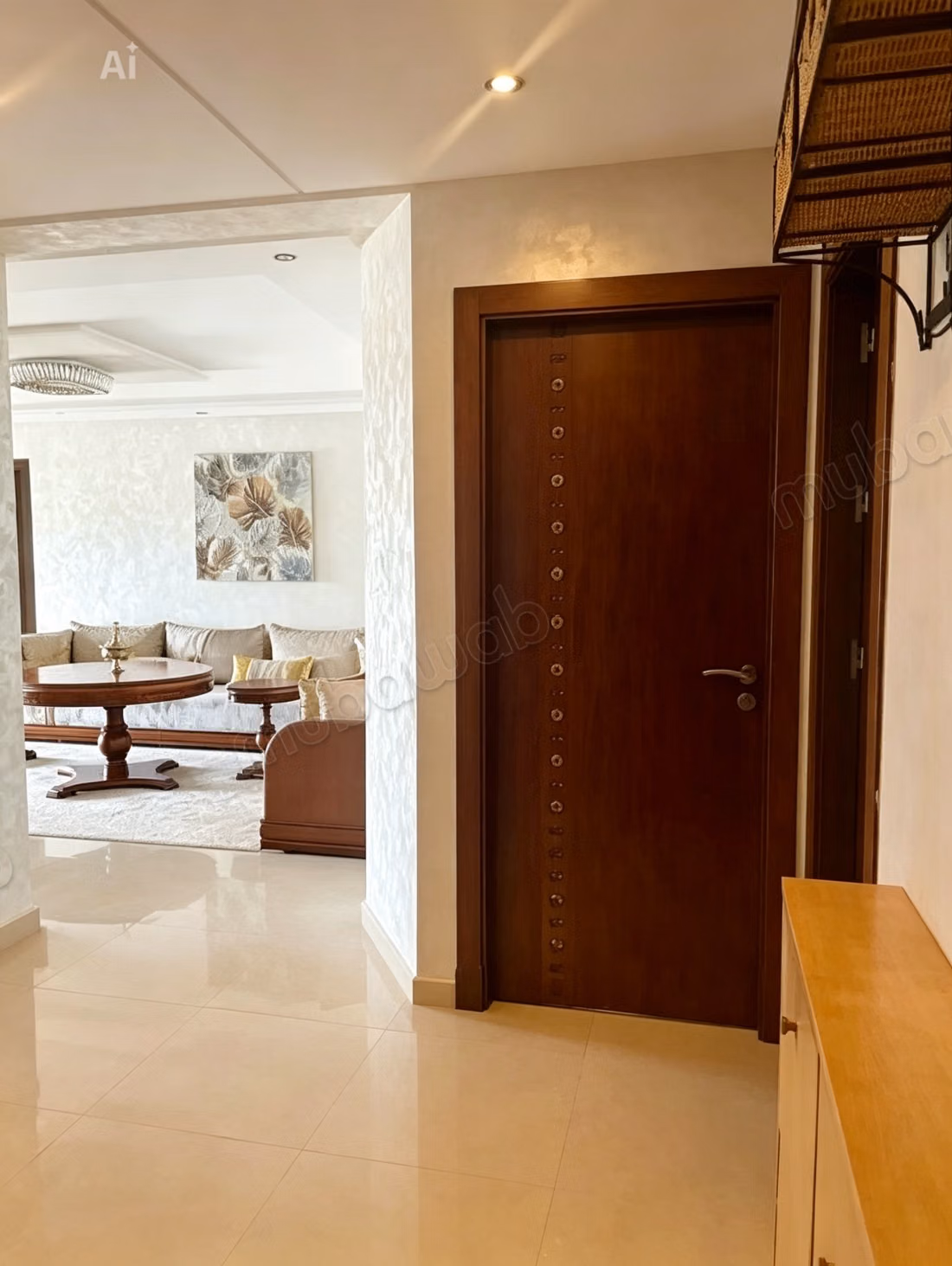 Appartements à louer à Asilah. Surface totale de 87 m². Gardien et climatisation