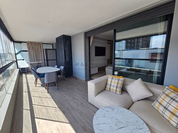 T2 meublé 84m² grande terrasse rés. Sécurisée