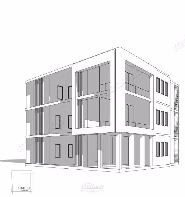 عمارة للبيع R2.400 متر. لها ثلاث وجهات. تتوفر على مرآب السيارات سفلي كرجات. 10 شقق المجموع الكلي