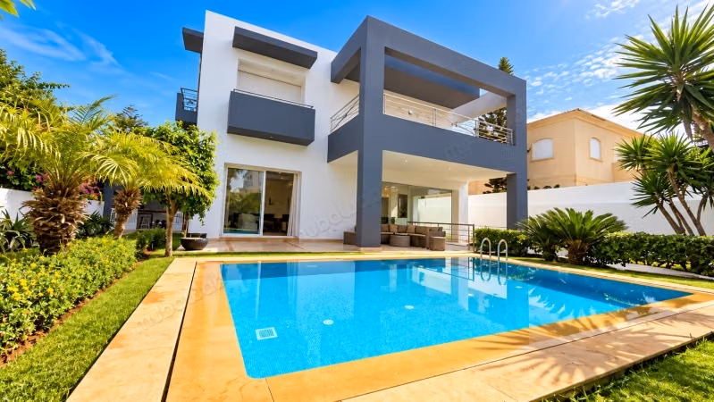 Exceptional furnished villa for rent in Dar Bouazza