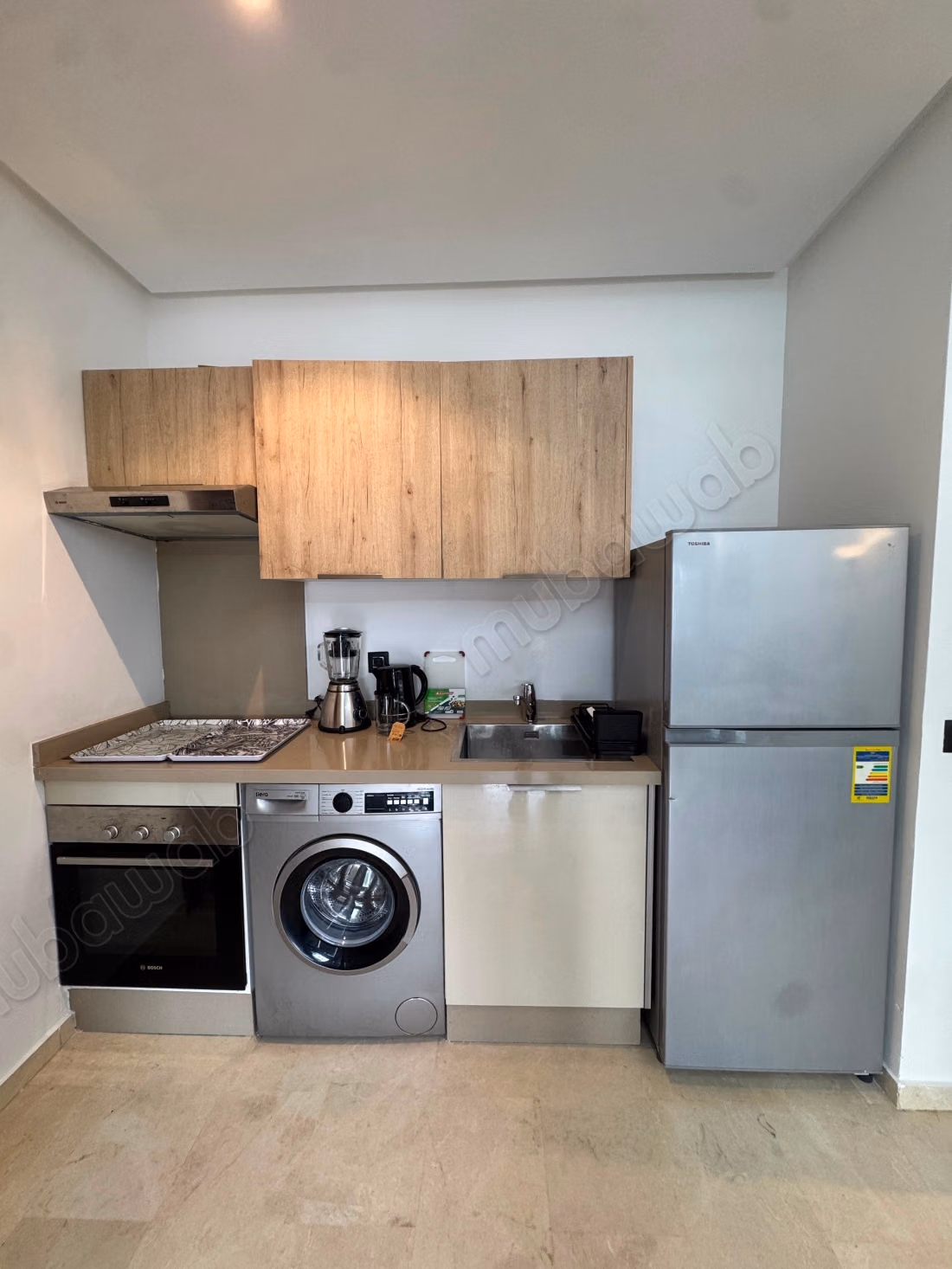 Bel appartement à louer dans la ville financière de Casablanca. Superficie 50 m². Cave