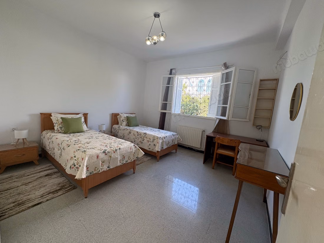 For rent a very nice ground floor apartment in La Marsa