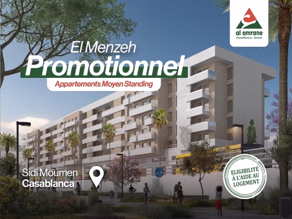 Beautiful apartment for sale in Sidi Moumen. Small area 87 m²