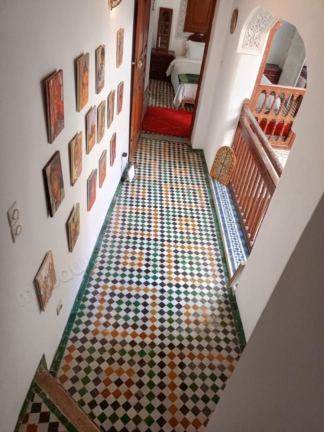 Riad for sale in Talaa. 11 large rooms. Well furnished
