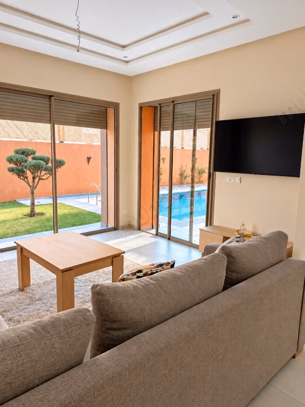 For rent, furnished villa • secure residence