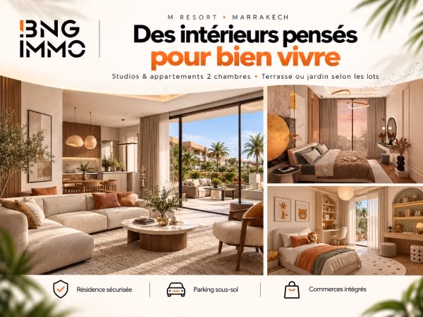 Appartamento con giardino privato a Marrakech M Resort