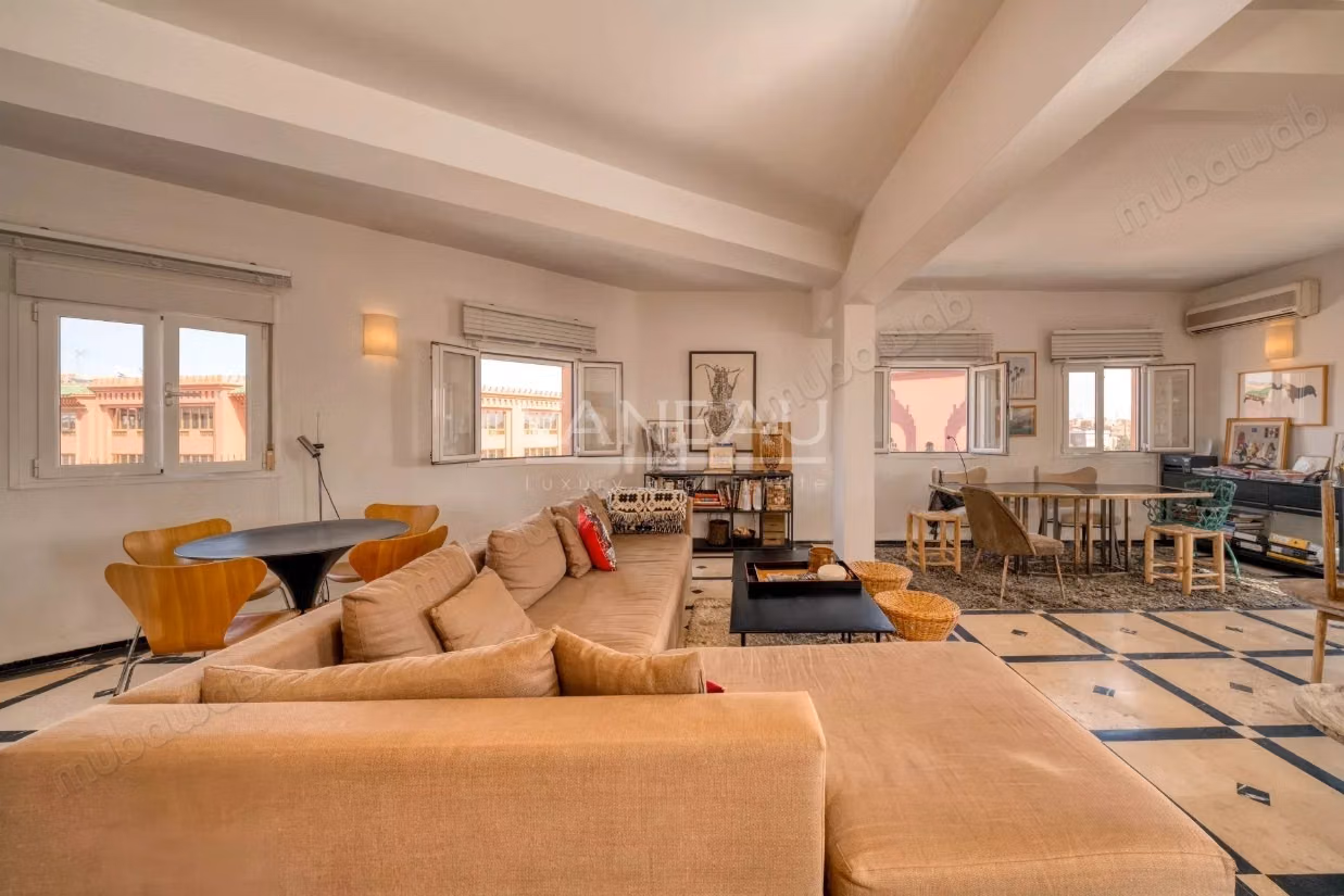 Exclusivity Hivernage/ Gueliz 3 rooms top floor terrace