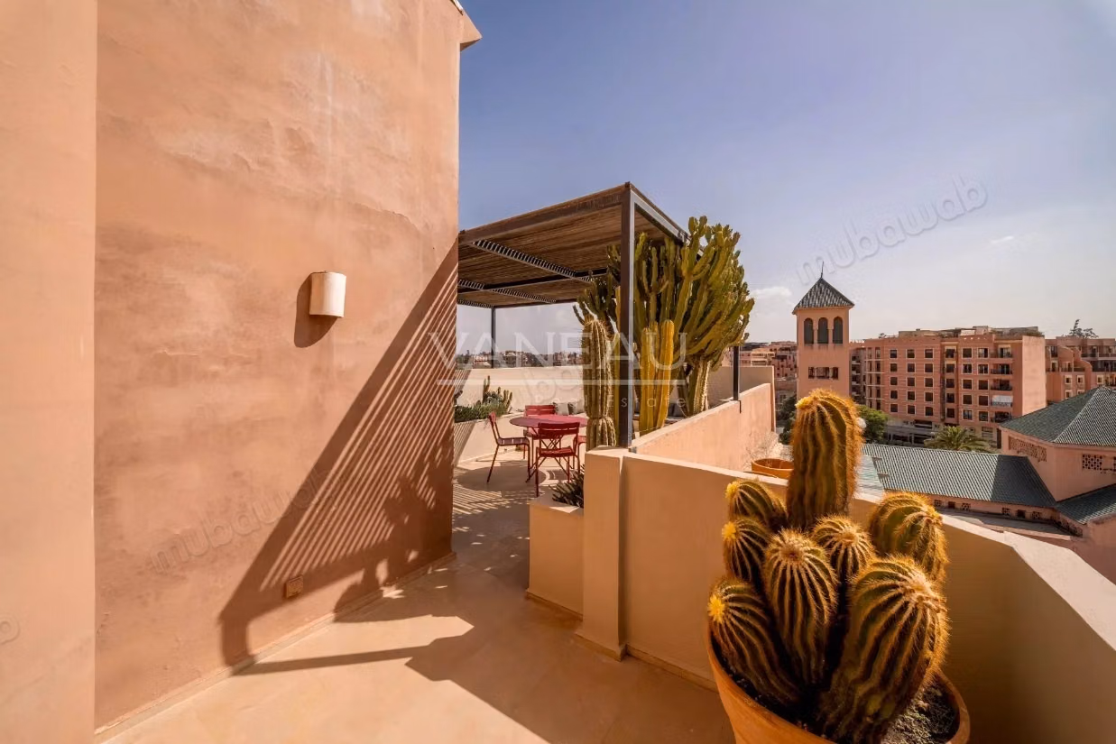 Exclusivity Hivernage/ Gueliz 3 rooms top floor terrace