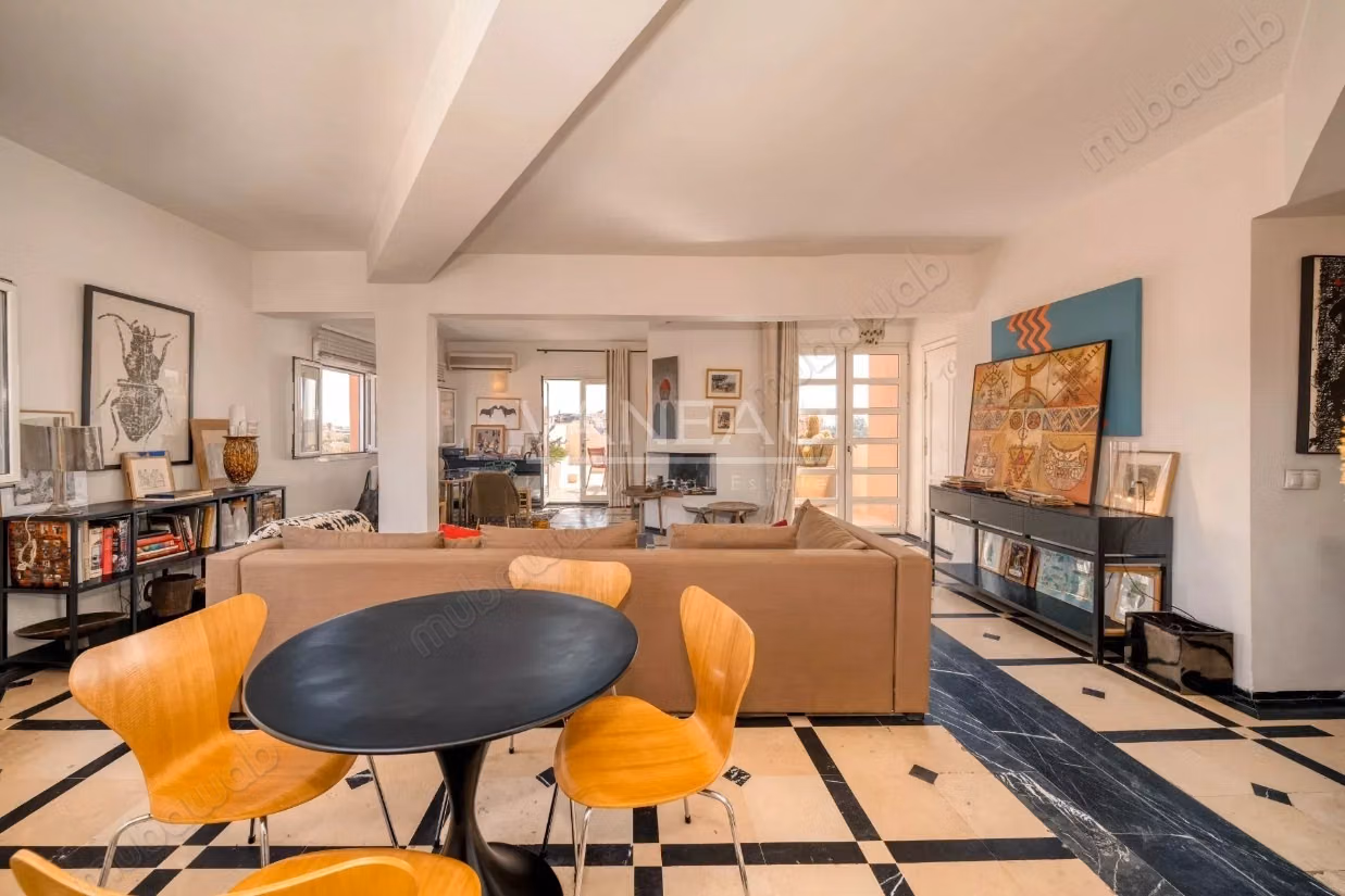 Exclusivity Hivernage/ Gueliz 3 rooms top floor terrace