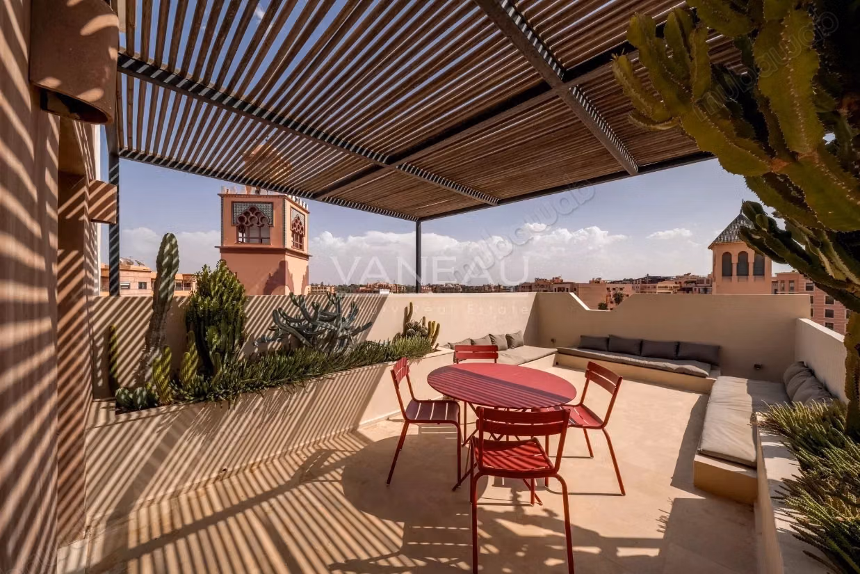 Exclusivity Hivernage/ Gueliz 3 rooms top floor terrace