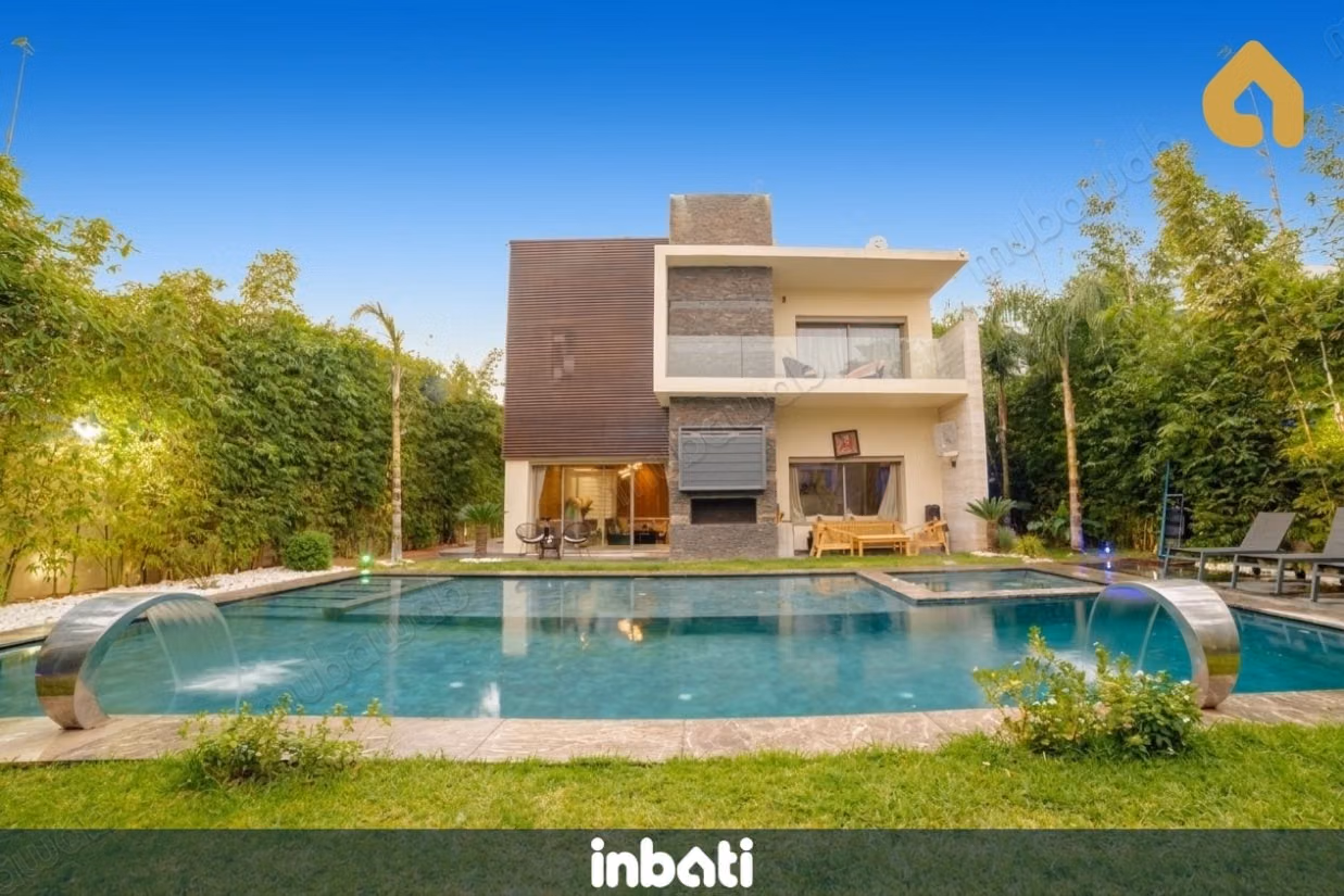 Luxury villa with elevator, pool, and garden