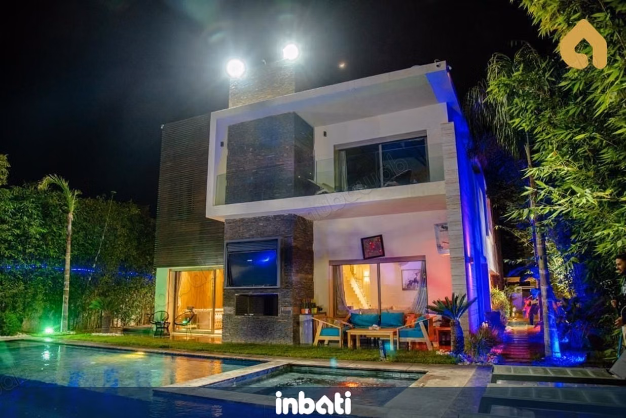 Luxury villa with elevator, pool, and garden