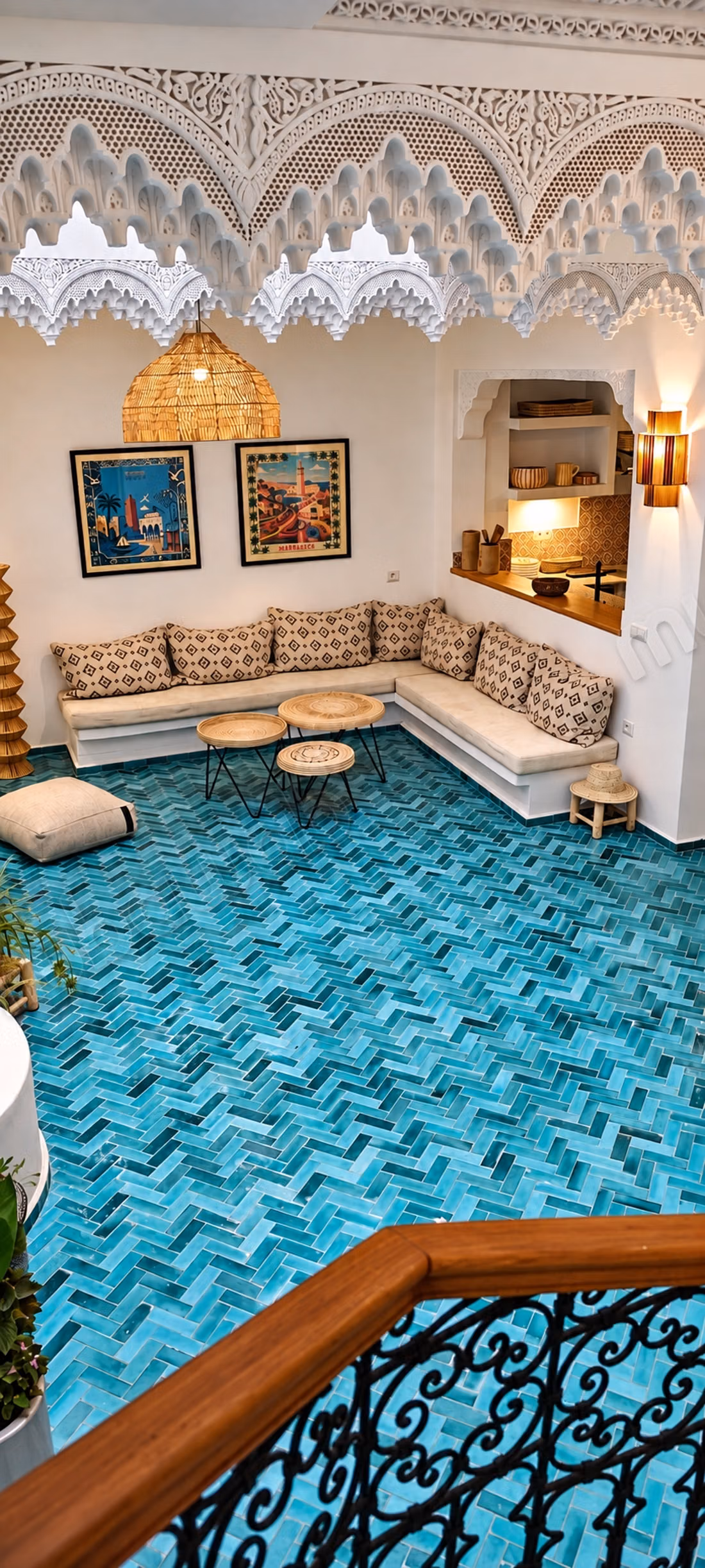Riad rénové 4 chambres avec bassin – Bab Doukkala