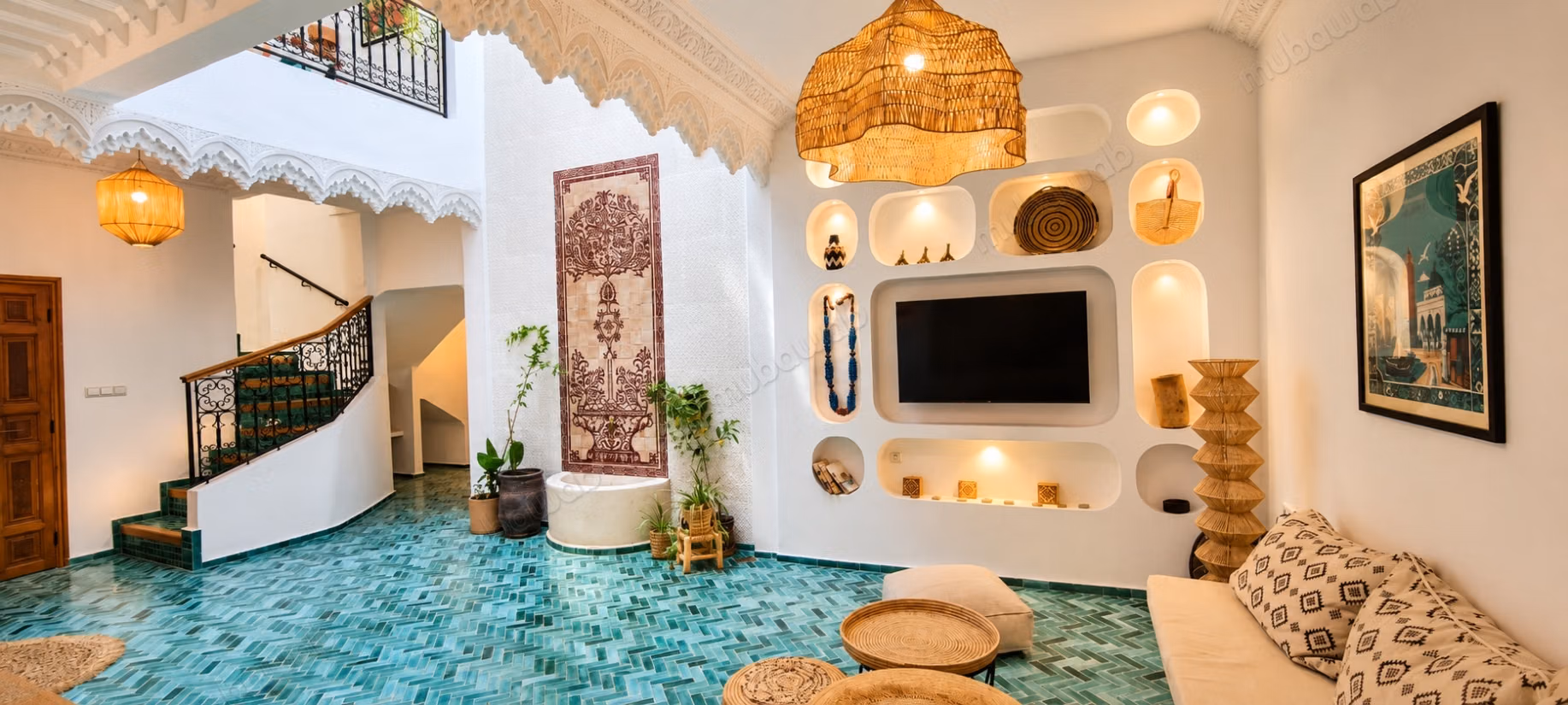 Riad rénové 4 chambres avec bassin – Bab Doukkala