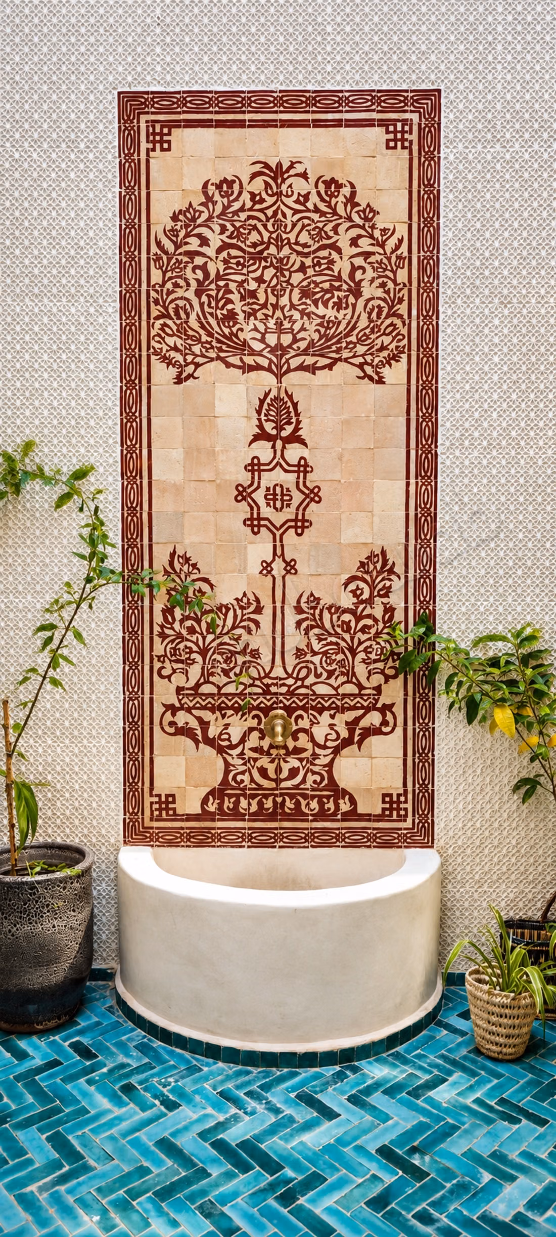 Riad rénové 4 chambres avec bassin – Bab Doukkala