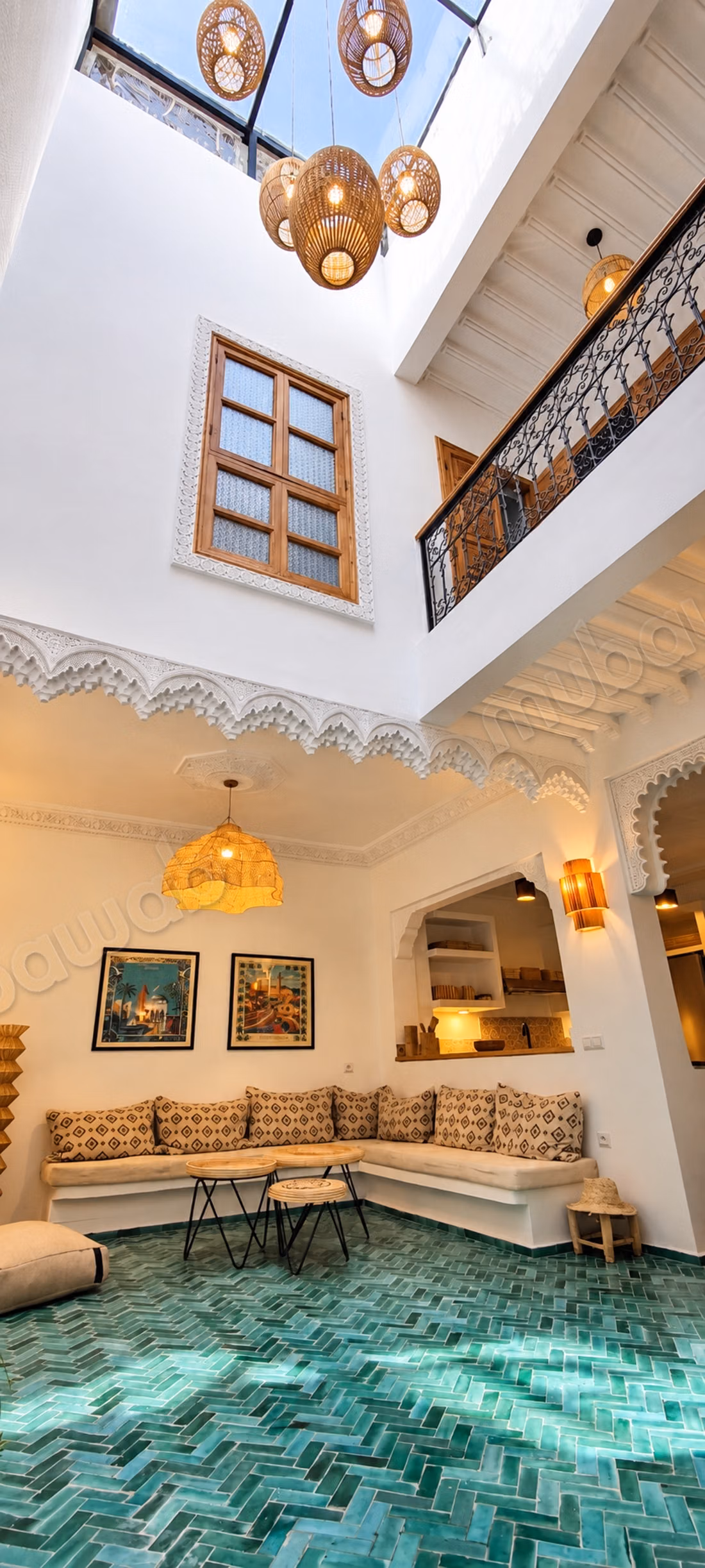Riad rénové 4 chambres avec bassin – Bab Doukkala