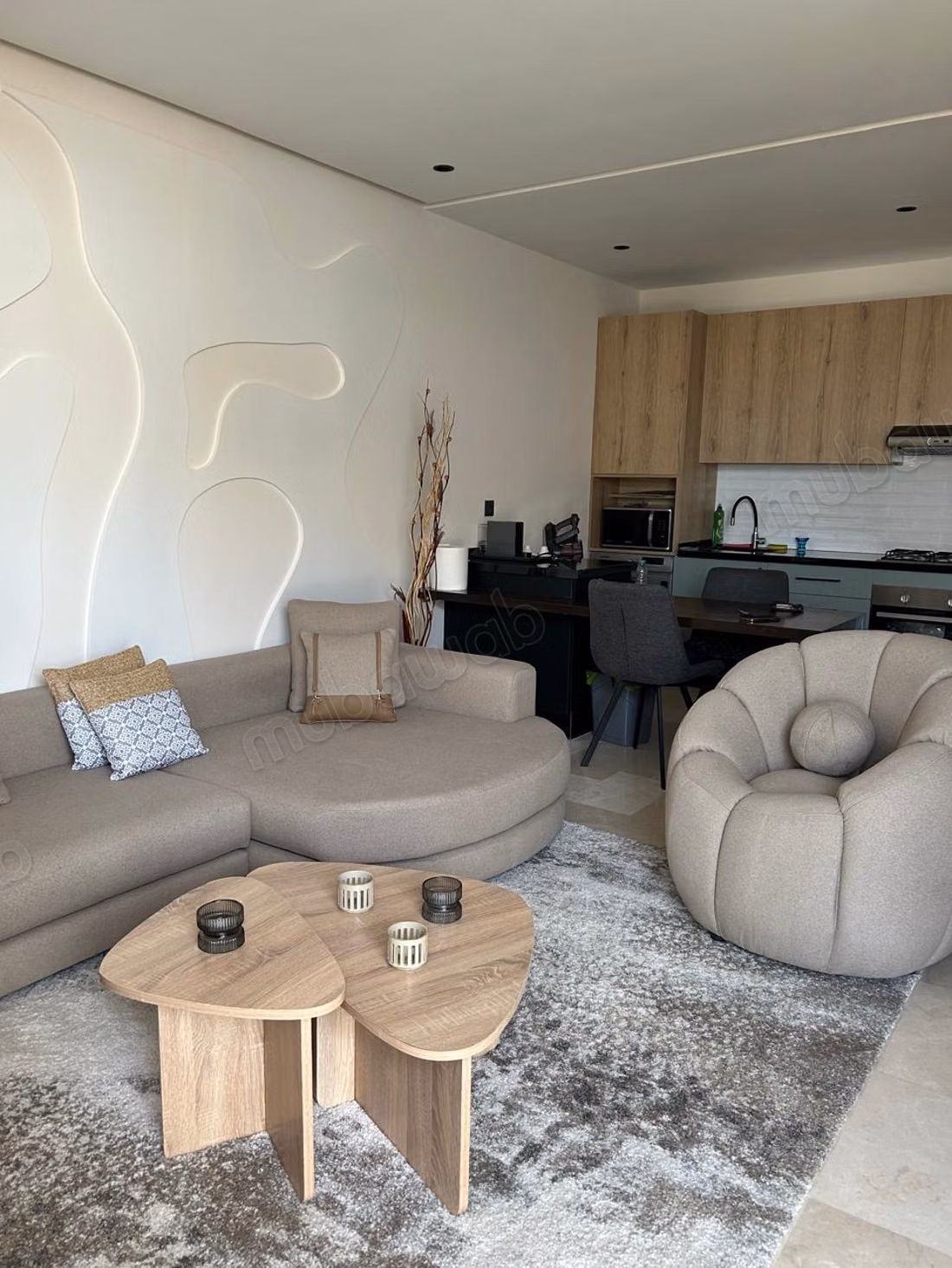 Studio arredato di alto livello in affitto a France Ville
