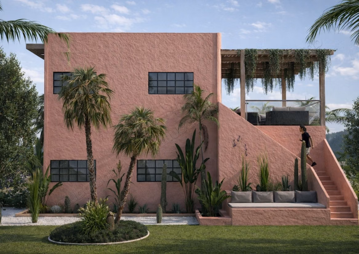 Semi-finished villa with a view of the Atlas. Area 1,640 m²