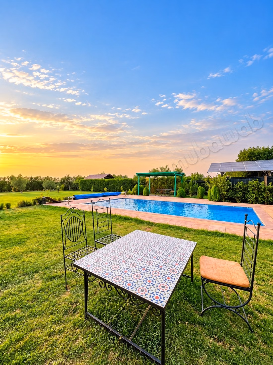Villa de 3 habitaciones con gran piscina - Ruta de Fès