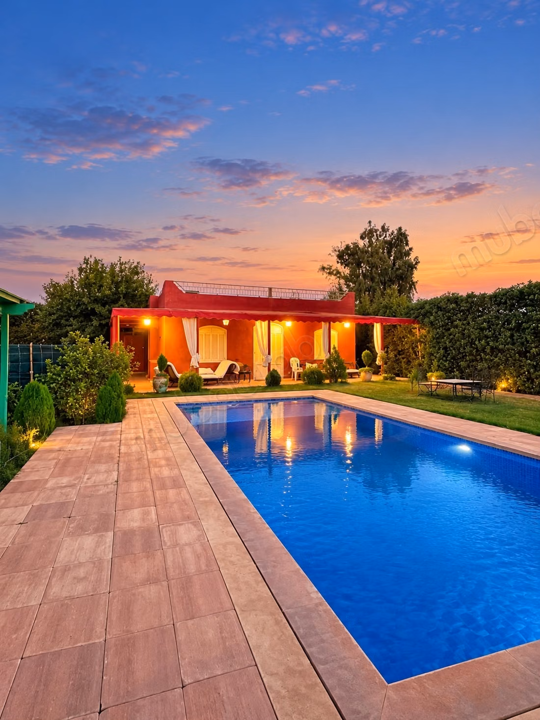 Villa de 3 habitaciones con gran piscina - Ruta de Fès
