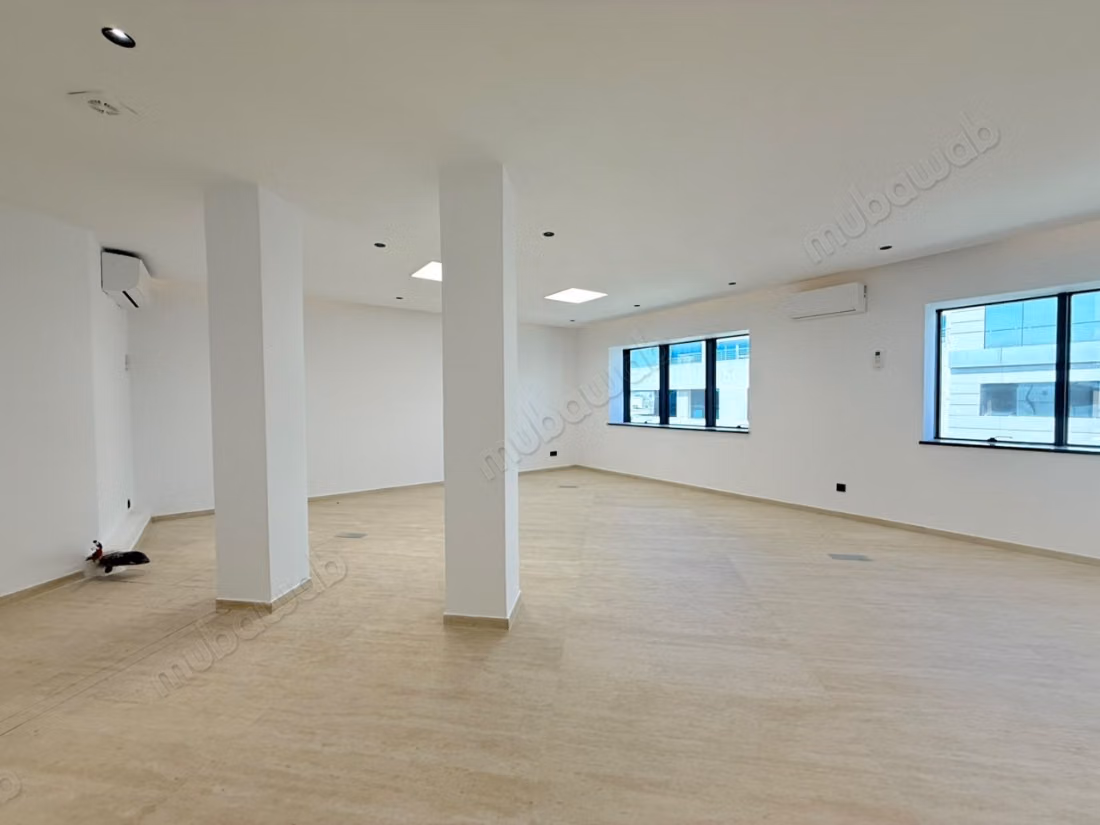 Offices for rent at Les Berges Du Lac 1. Total area 250 m². Central heating and reinforced door