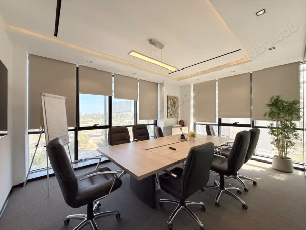 Office rental at Les Berges Du Lac 2. Total area 237 m². Central heating and armored door.