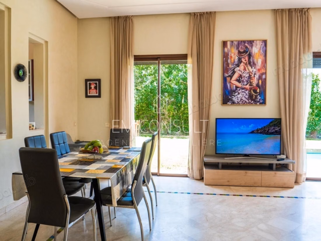 VENTE – Villa de plain pied 3 suites 200 m² – Route de Fès km 20