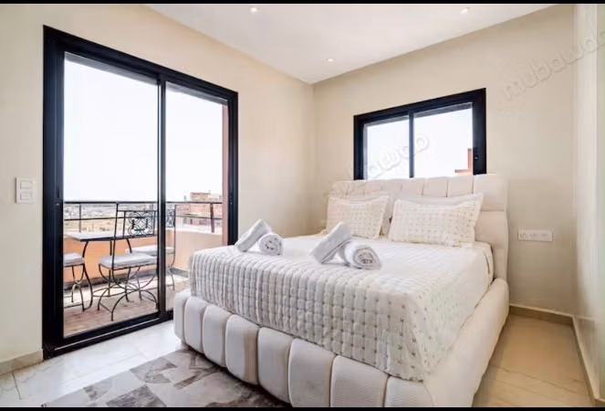 Location d'un appartement à Route de Safi. 
1 chambre. 
Meublé