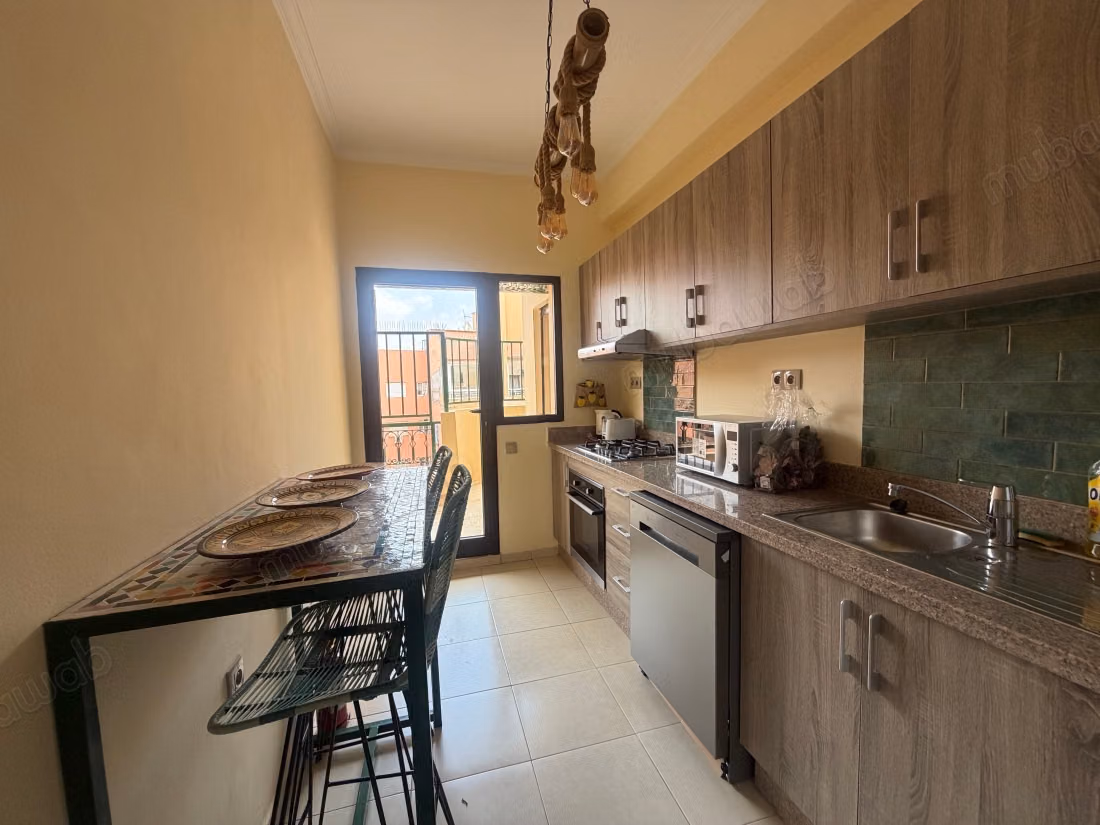 Louez cet appartement à Samlalia. 2 chambres. Service de concierge disponible, climatisation générale