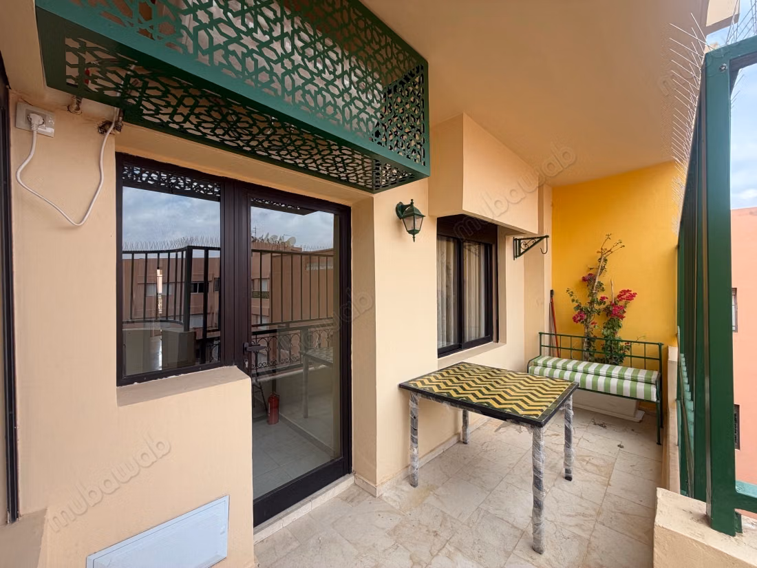 Louez cet appartement à Samlalia. 2 chambres. Service de concierge disponible, climatisation générale