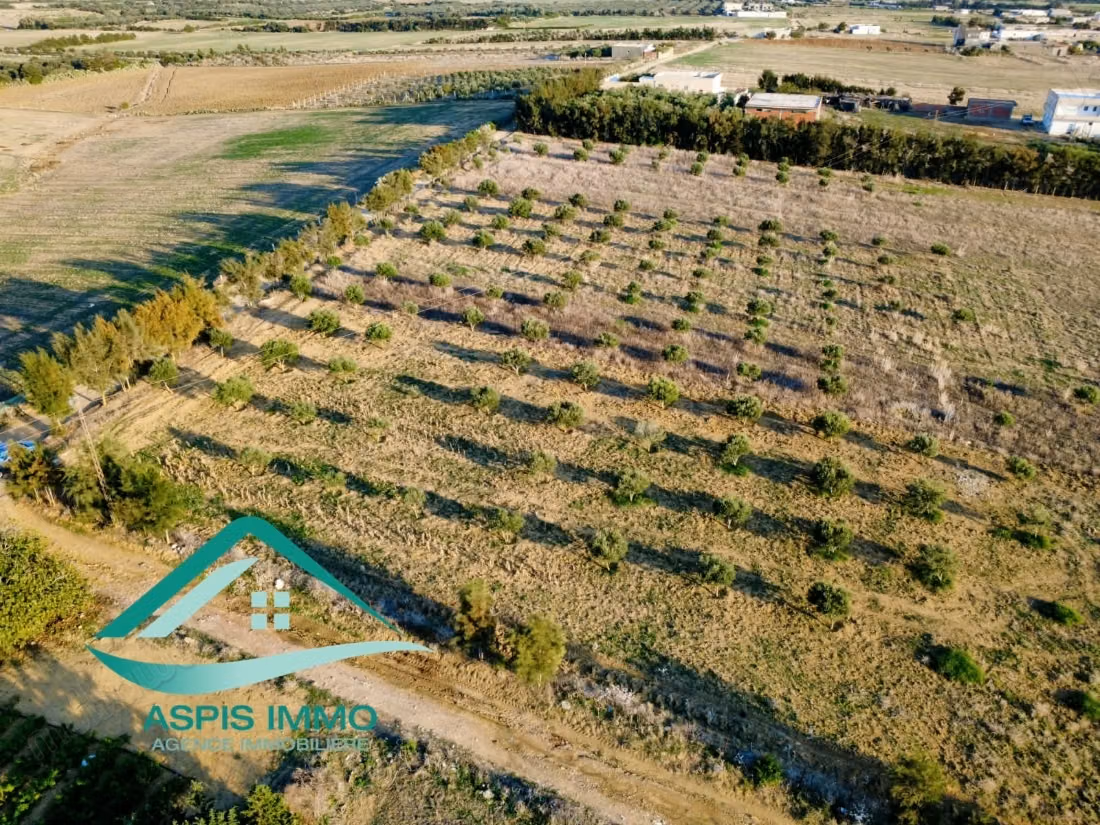 Terrain agricole 9300 m² à 4 km de kelibia