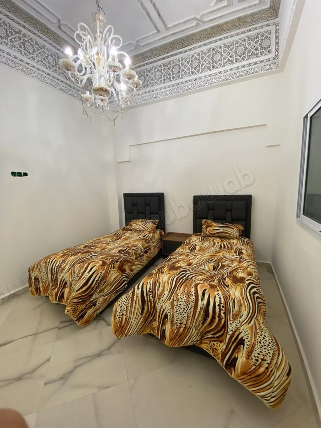 Bel appartement à louer à Al Nahda. Superficie totale 120 m². Meublé