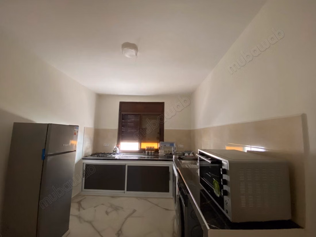 Bel appartement à louer à Al Nahda. Superficie totale 120 m². Meublé