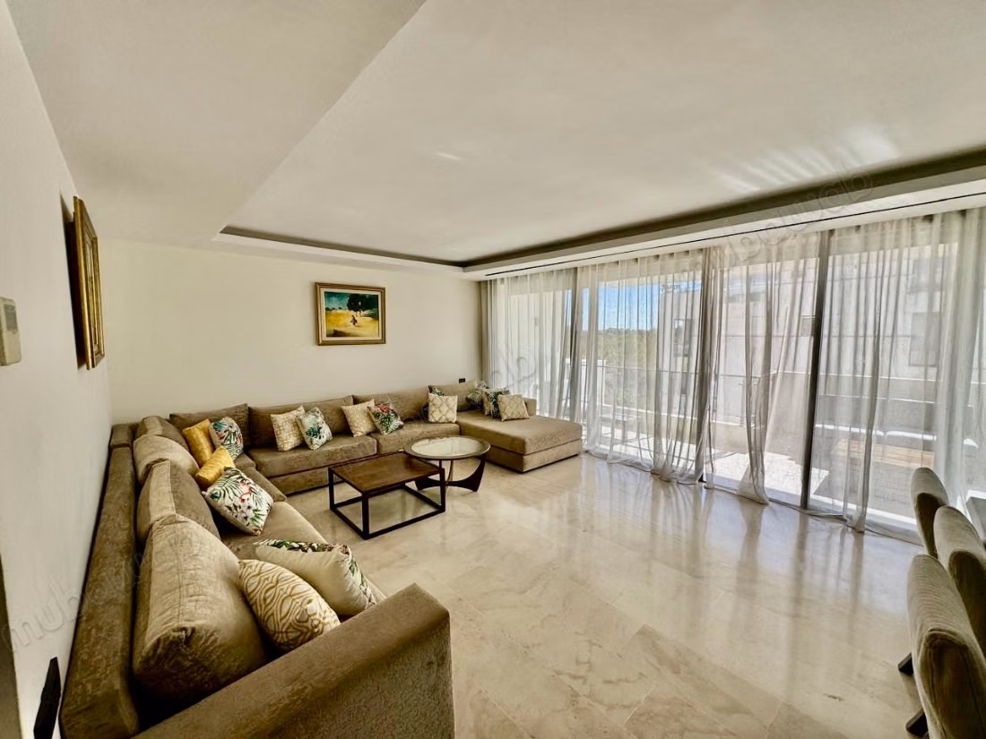 For rent - Furnished apartment with 3 bedrooms in L'Orangeraie, Souissi