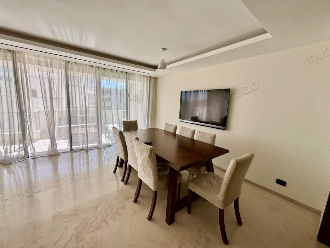 For rent - Furnished apartment with 3 bedrooms in L'Orangeraie, Souissi