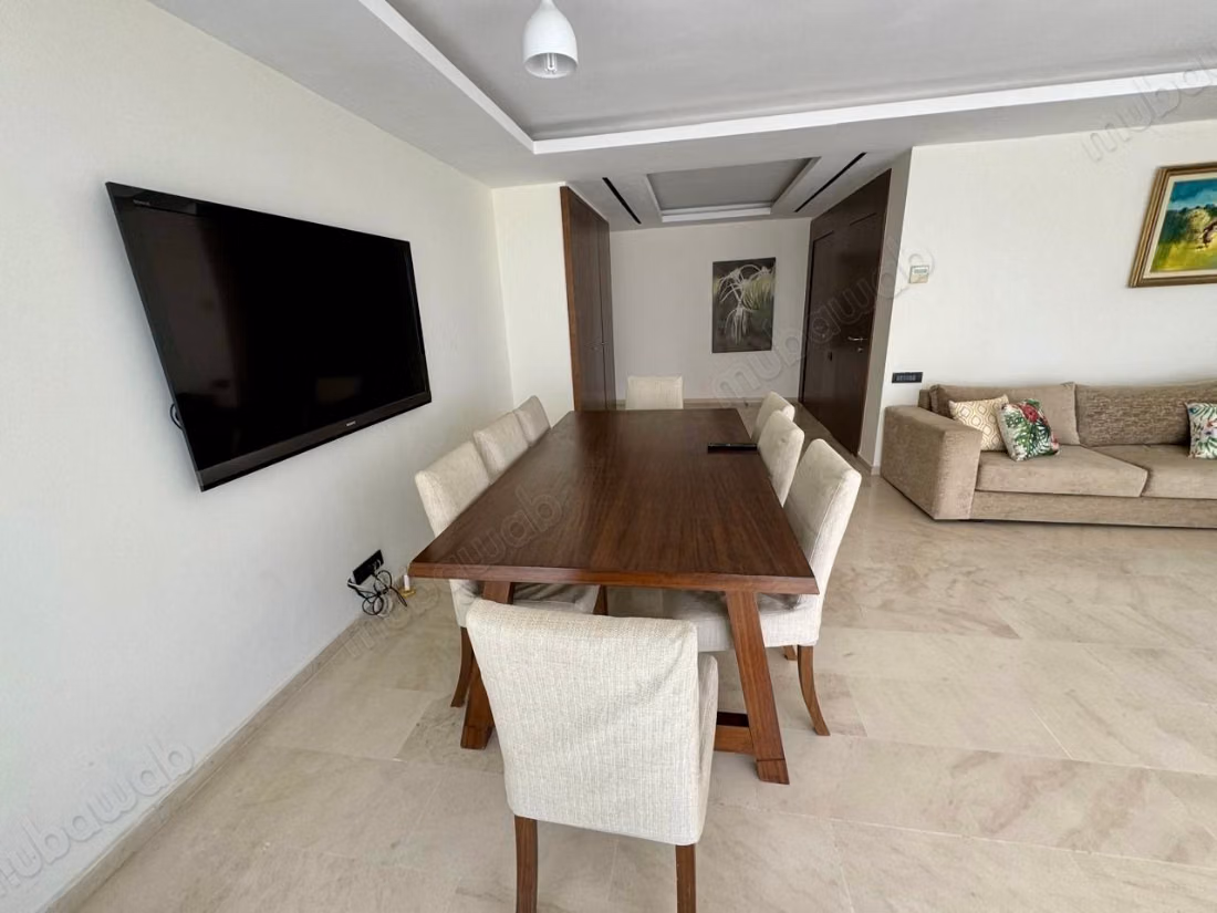 For rent - Furnished apartment with 3 bedrooms in L'Orangeraie, Souissi