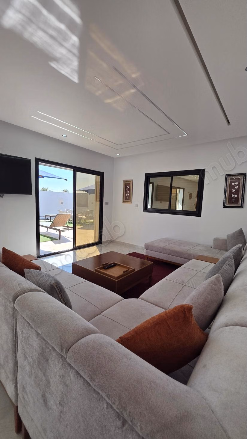 Luxury villa for rent in Midoun. Area of 700 m². Well furnished
