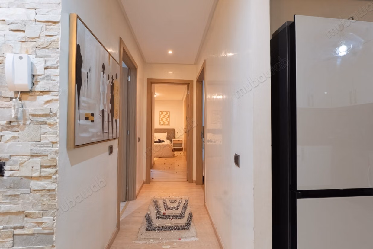 Louez cet appartement à Agdal. 2 chambres. Meublé