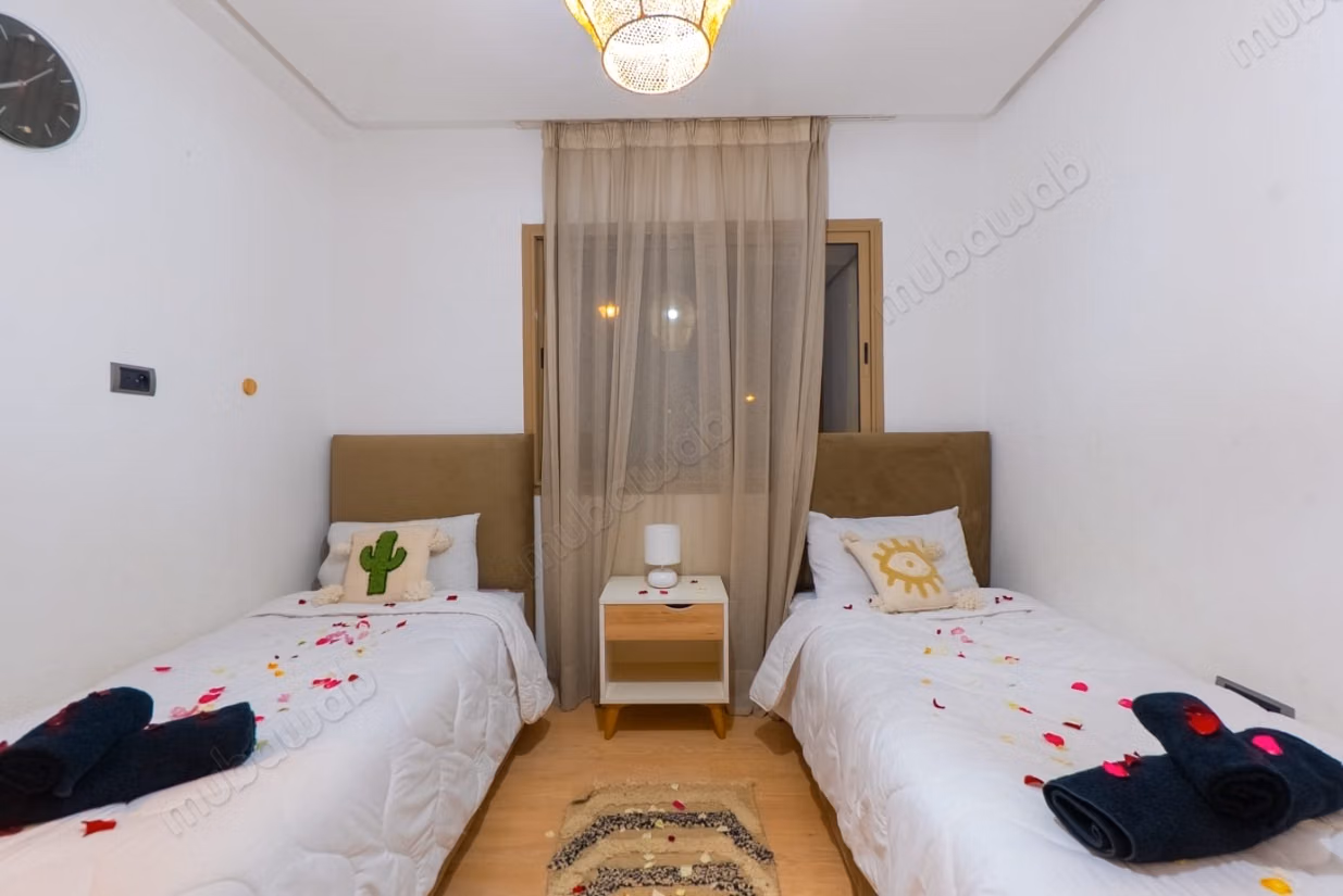 Louez cet appartement à Agdal. 2 chambres. Meublé