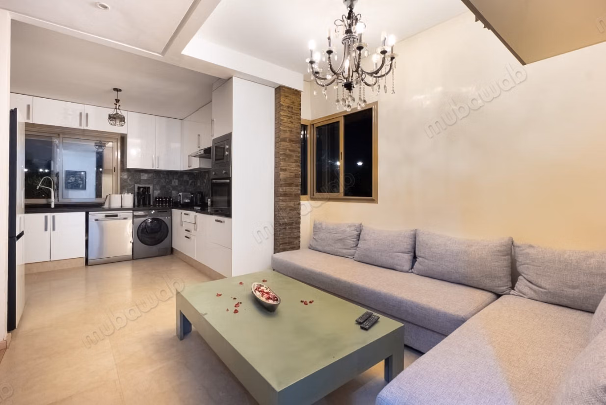 Louez cet appartement à Agdal. 2 chambres. Meublé