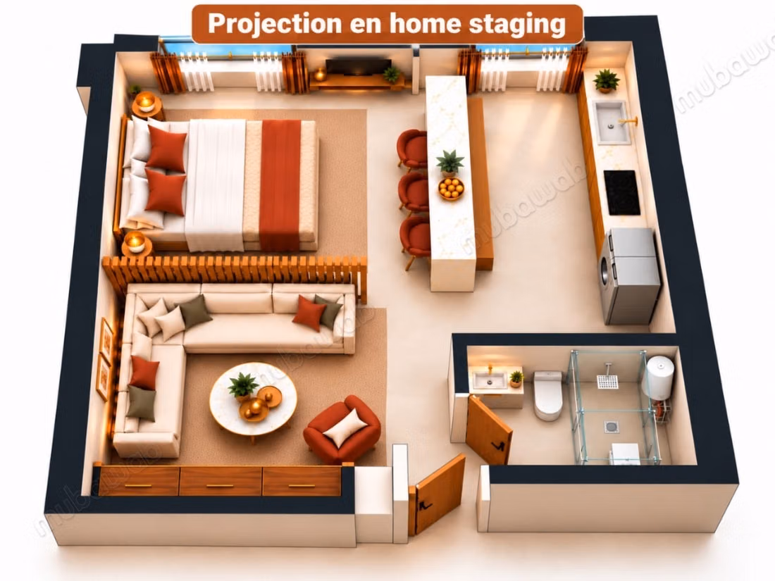 Studio with a rare Premium location, Hivernage